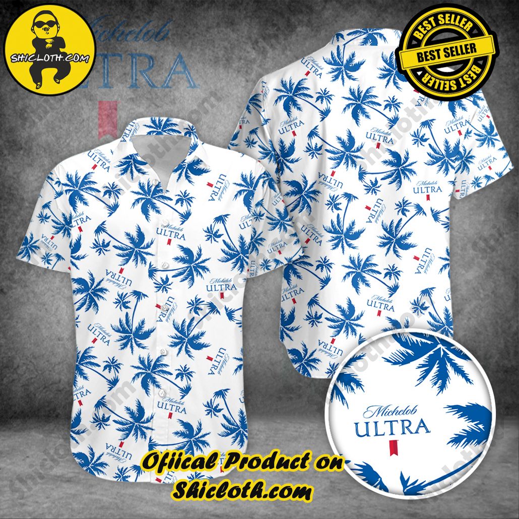 Stylish Sophistication: Introducing Shicloth's Button Shirt Collection 51 Michelob Ultra Palm Tree Button Shirt