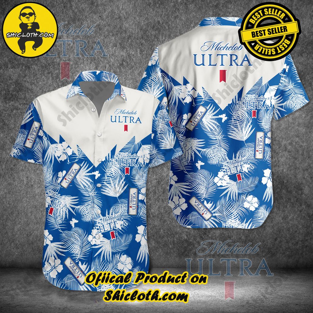 Tropical Vibes Meet Classic Elegance: Explore Shicloth's Button and Hawaiian Shirt Collection 56 Michelob Ultra Tropical Hawaiian Shirt