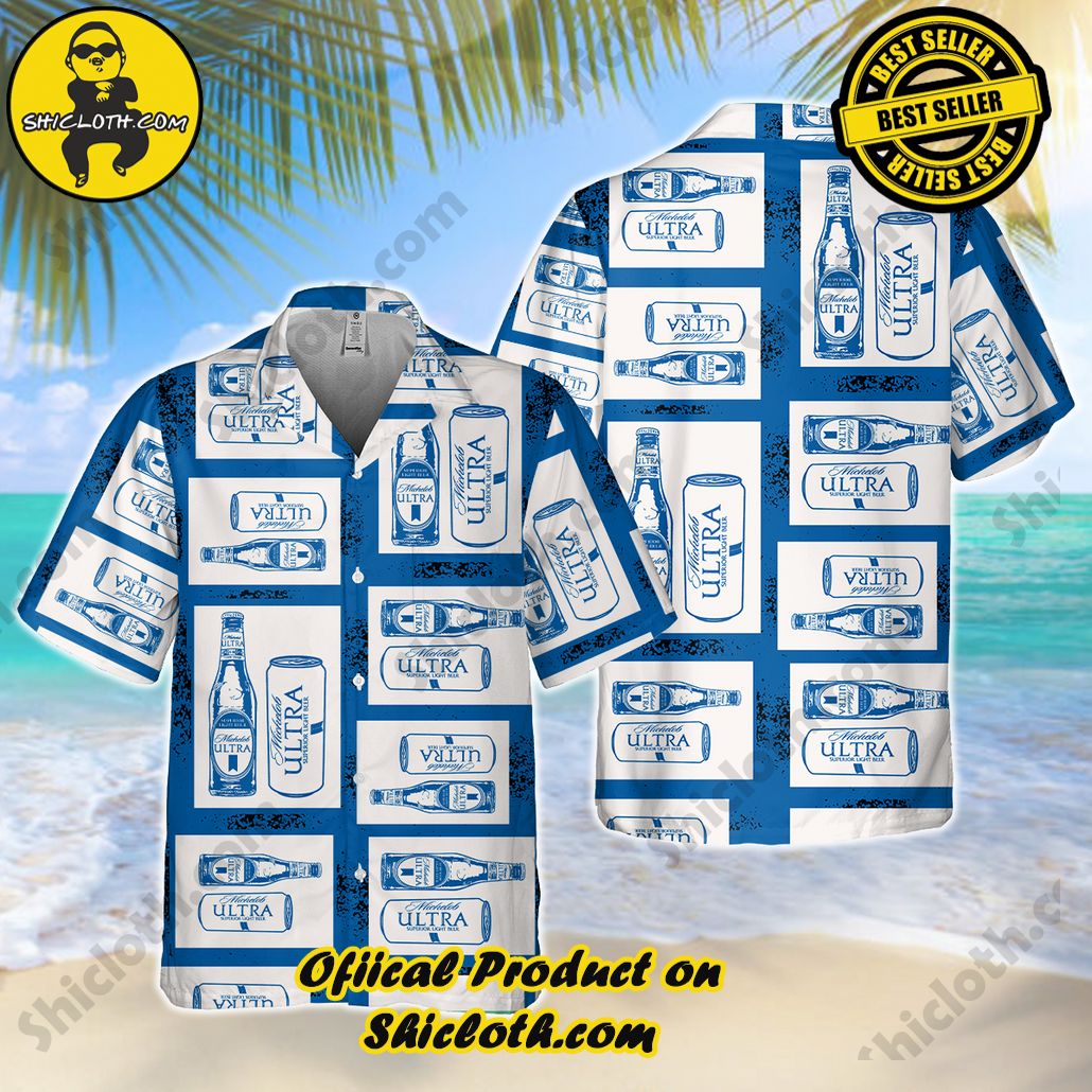 Discover Island Elegance: Shiclothshop's Style Summer Hawaiian Shirt 77 Michelob Ultra V1 Style Summer Hawaiian Shirt