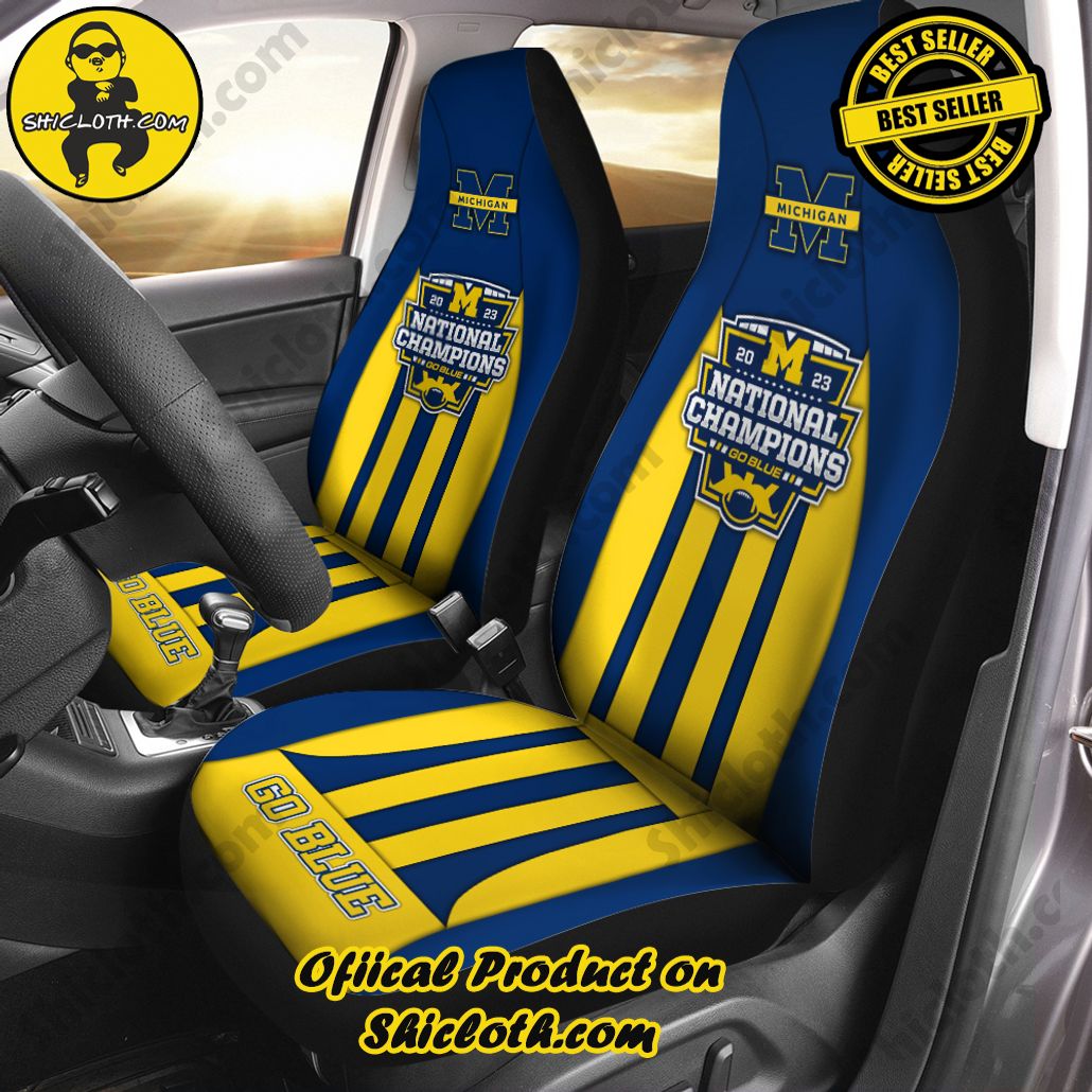 Michigan Wolverines Football 2PCS Car Seat Cover Version 2 Michigan Wolverines Football 2PCS Car Seat Cover Version 2