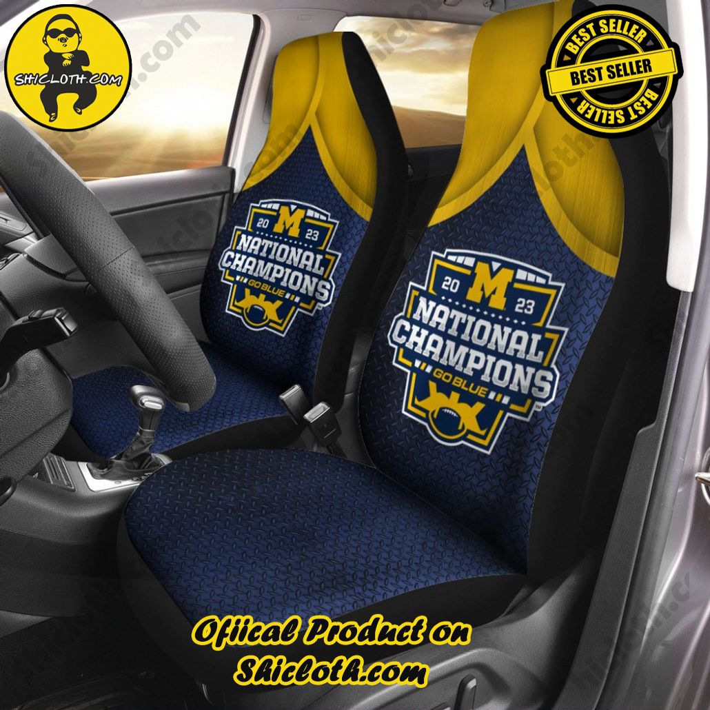 Michigan Wolverines Football 2PCS Car Seat Cover Version 3 Michigan Wolverines Football 2PCS Car Seat Cover Version 3