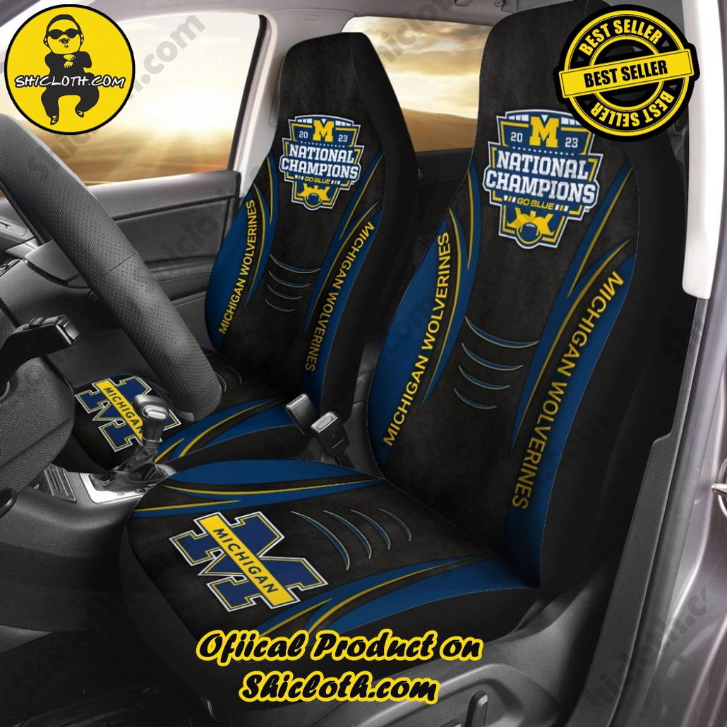 Michigan Wolverines Football 2PCS Car Seat Cover Version 4 Michigan Wolverines Football 2PCS Car Seat Cover Version 4