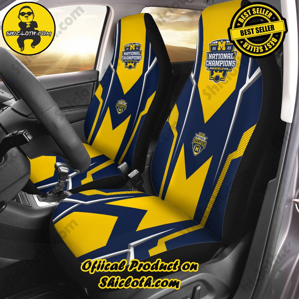 Michigan Wolverines Football 2PCS Car Seat Cover Version 5 Michigan Wolverines Football 2PCS Car Seat Cover Version 5