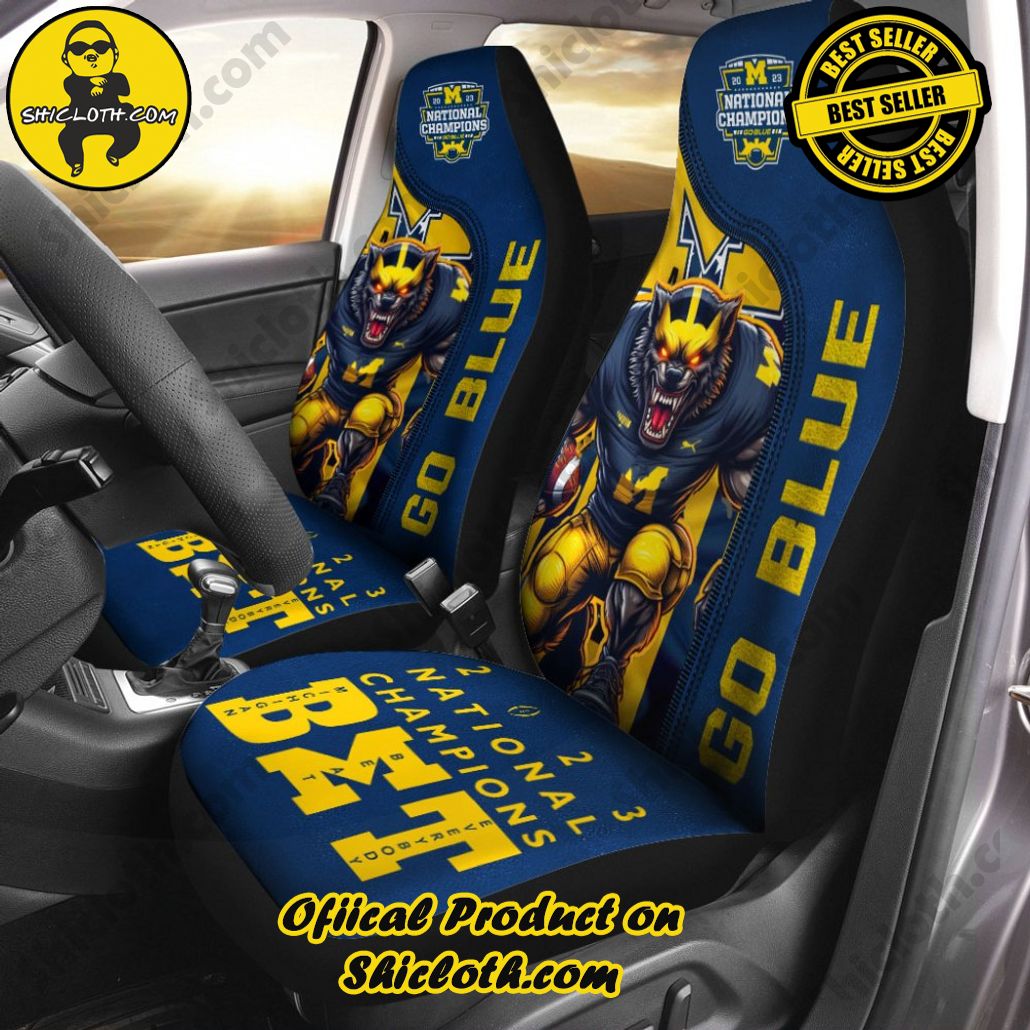 Michigan Wolverines Football 2PCS Car Seat Cover Version 6 Michigan Wolverines Football 2PCS Car Seat Cover Version 6