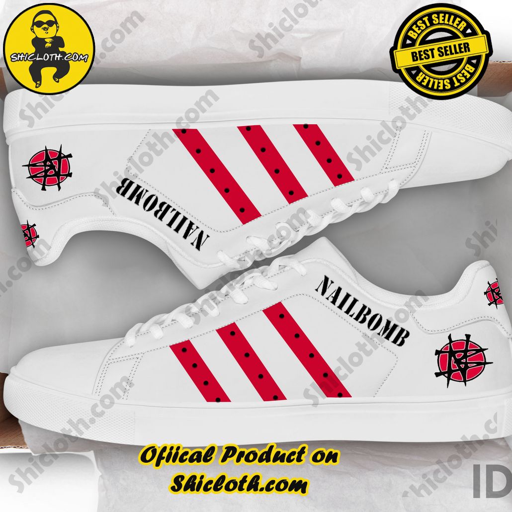 Step into Timeless Style: Introducing Shicloth's Stan Smith Shoes 52 Nailbomb Adidas Stan Smith Low Top Shoes