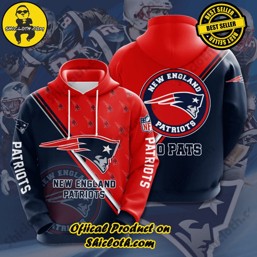Elevate Your Wardrobe with Shicloth's Hoodie, Zipper Hoodie, and Sweatshirt Collection 19 New England Patriots NFL Team Hoodie