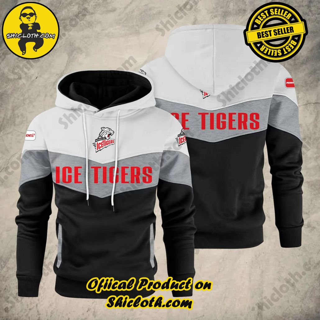 Discover Unique Style: Introducing Shicloth's Patchwork Hoodie 24 Nurnberg Ice Tigers DEL & DEL 2 Patchwork Hoodie