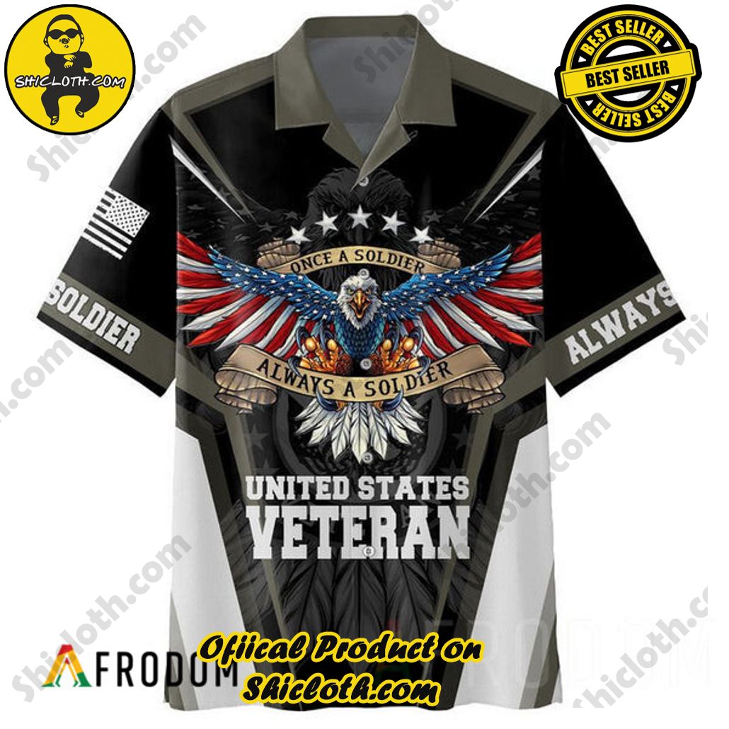 Embrace Island Vibes: Introducing Shicloth's Tropical Paradise Apparel Hawaiian Shirt 69 Once A Soldier Always A Soldier Veteran Tropical Paradise Apparel Hawaiian Shirt
