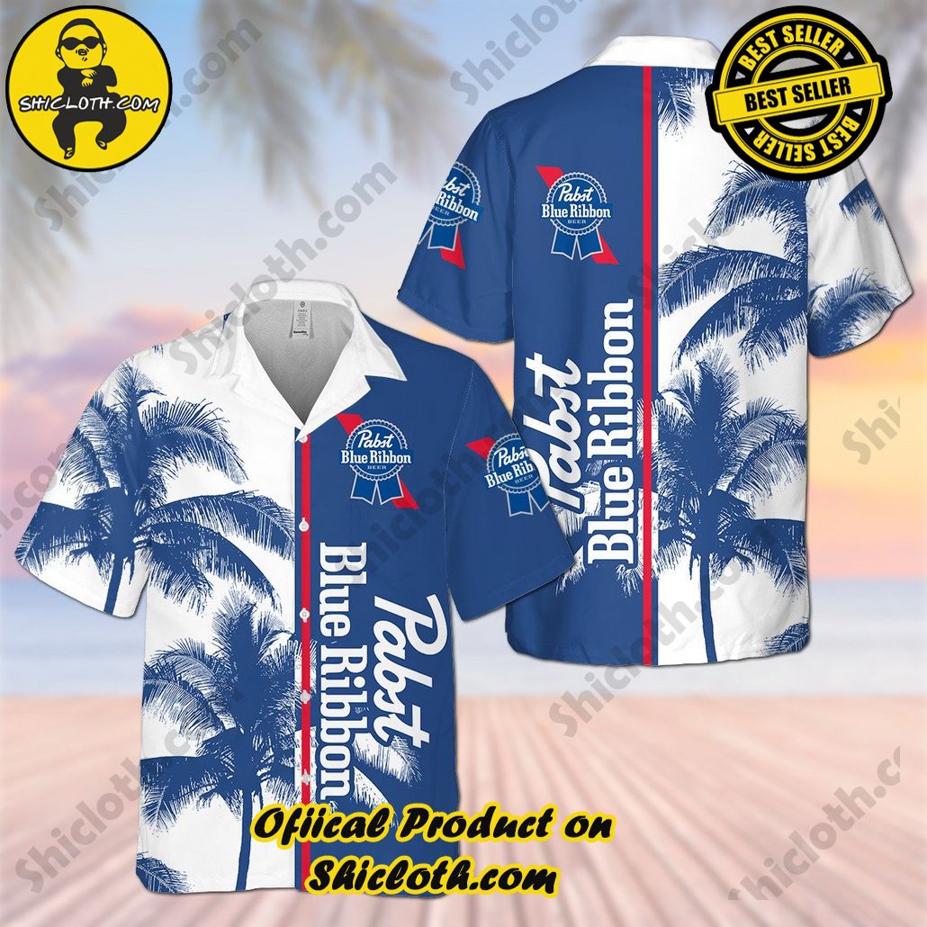 Pabst Blue Ribbon Hawaiian Shirt Pabst Blue Ribbon Hawaiian Shirt