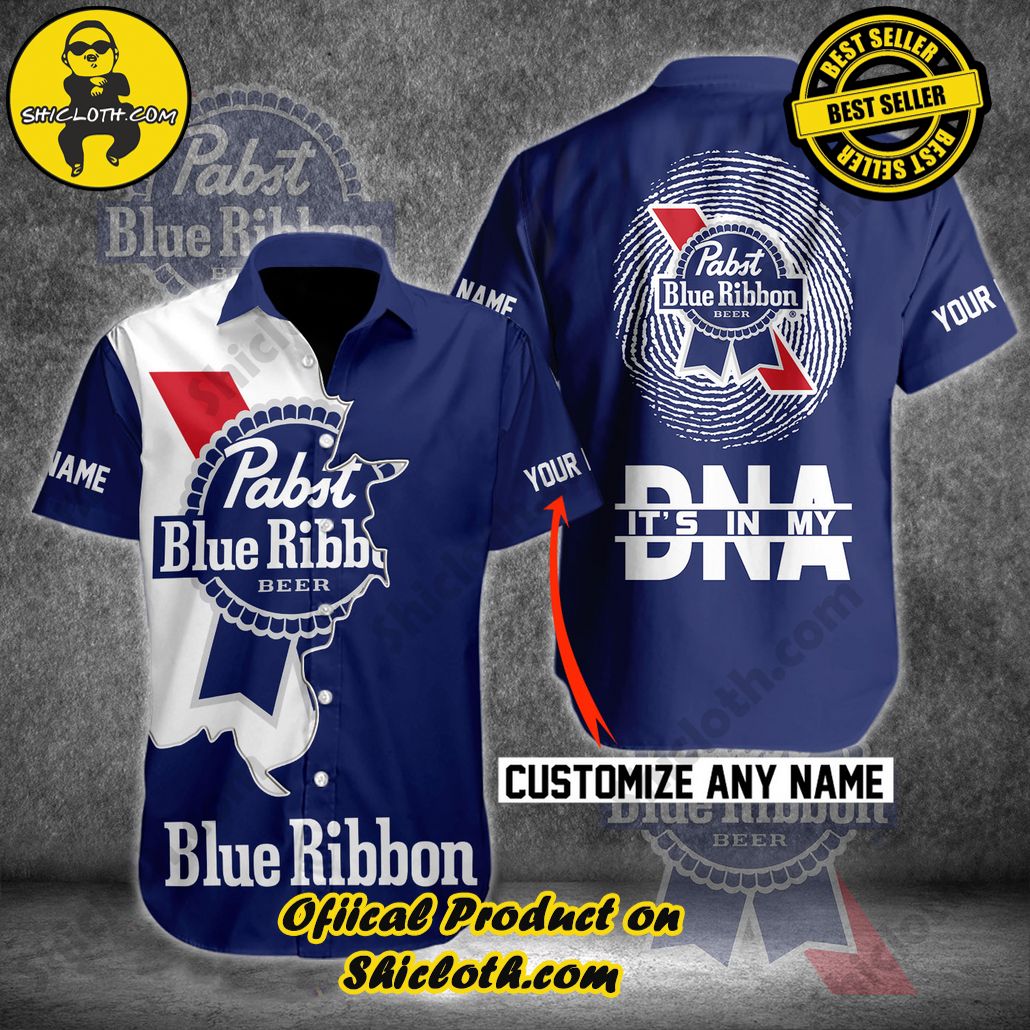 Pabst Blue Ribbon It?s in My DNA Button Shirt Pabst Blue Ribbon It?s in My DNA Button Shirt