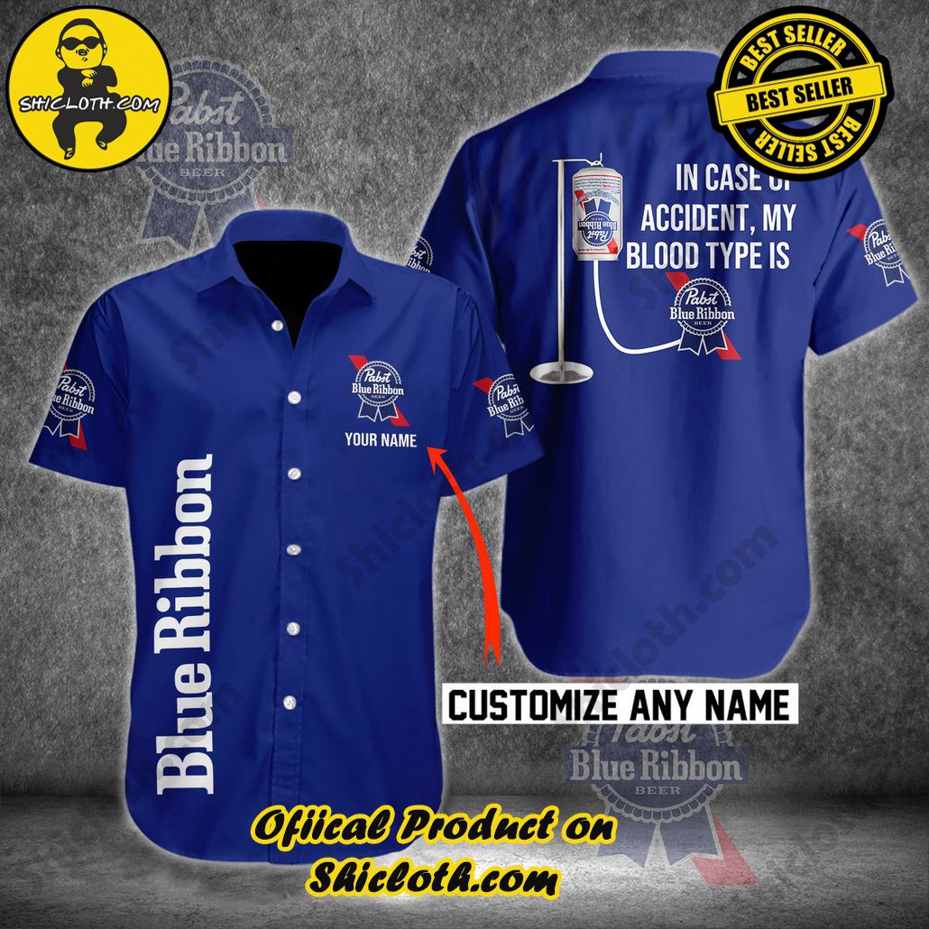 Tropical Vibes Meet Classic Elegance: Explore Shicloth's Button and Hawaiian Shirt Collection 69 Pabst Blue Ribbon Personalized In Case Of Accident Button Shirt