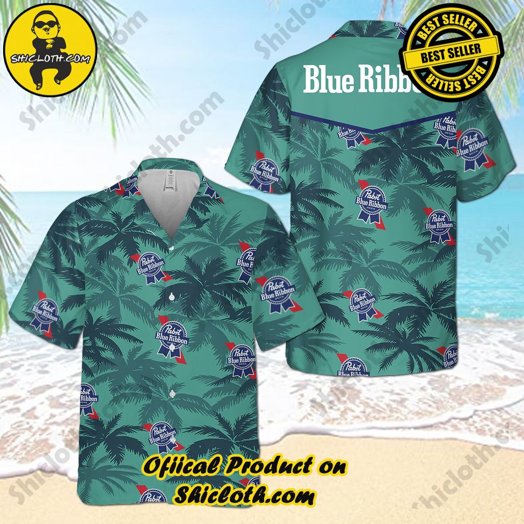 Hot Trending Explore Paradise: Introducing Shicloth's Hawaiian Shirt and Shorts Set 59 Pabst Blue Ribbonx GTA Hawaiian Shirt