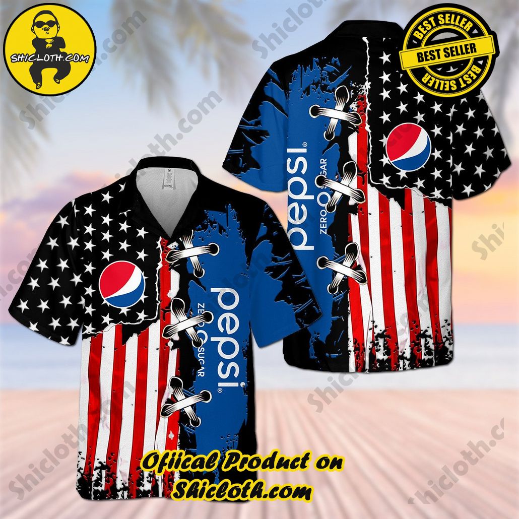Tropical Vibes: Introducing Shicloth's Hawaiian Shirt 73 Pepsi US Flag Hawaiian Shirt