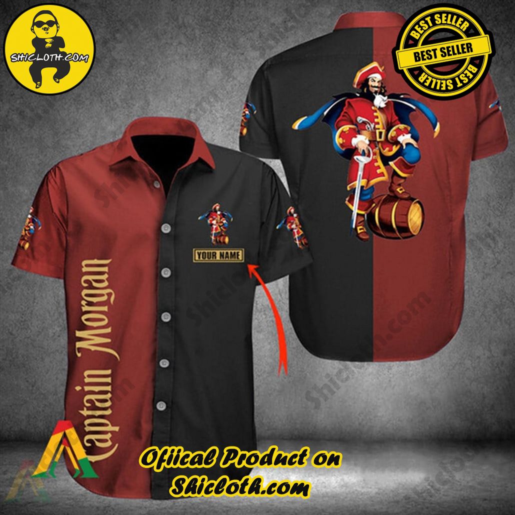 Tropical Vibes Meet Classic Elegance: Explore Shicloth's Button and Hawaiian Shirt Collection 73 Personalized Multicolor Captain Morgan Button Shirt