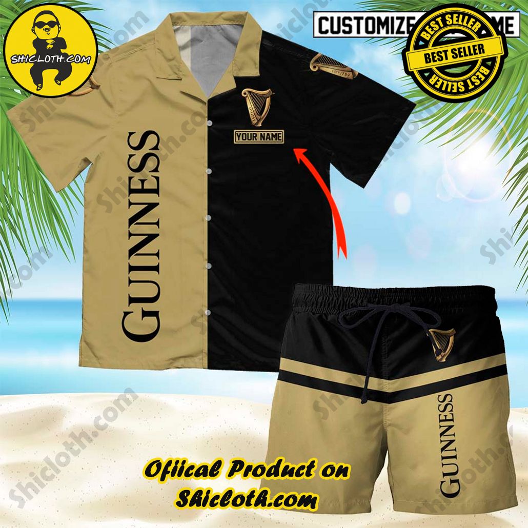 Tropical Vibes Meet Classic Elegance: Explore Shicloth's Button and Hawaiian Shirt Collection 75 Personalized Multicolor Guinness Button Shirt Shorts