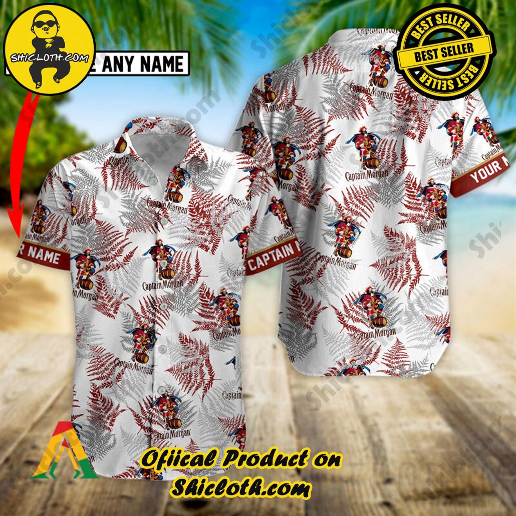 Tropical Vibes Meet Classic Elegance: Explore Shicloth's Button and Hawaiian Shirt Collection 76 Personalized Tropical Basic Captain Morgan Button Shirt