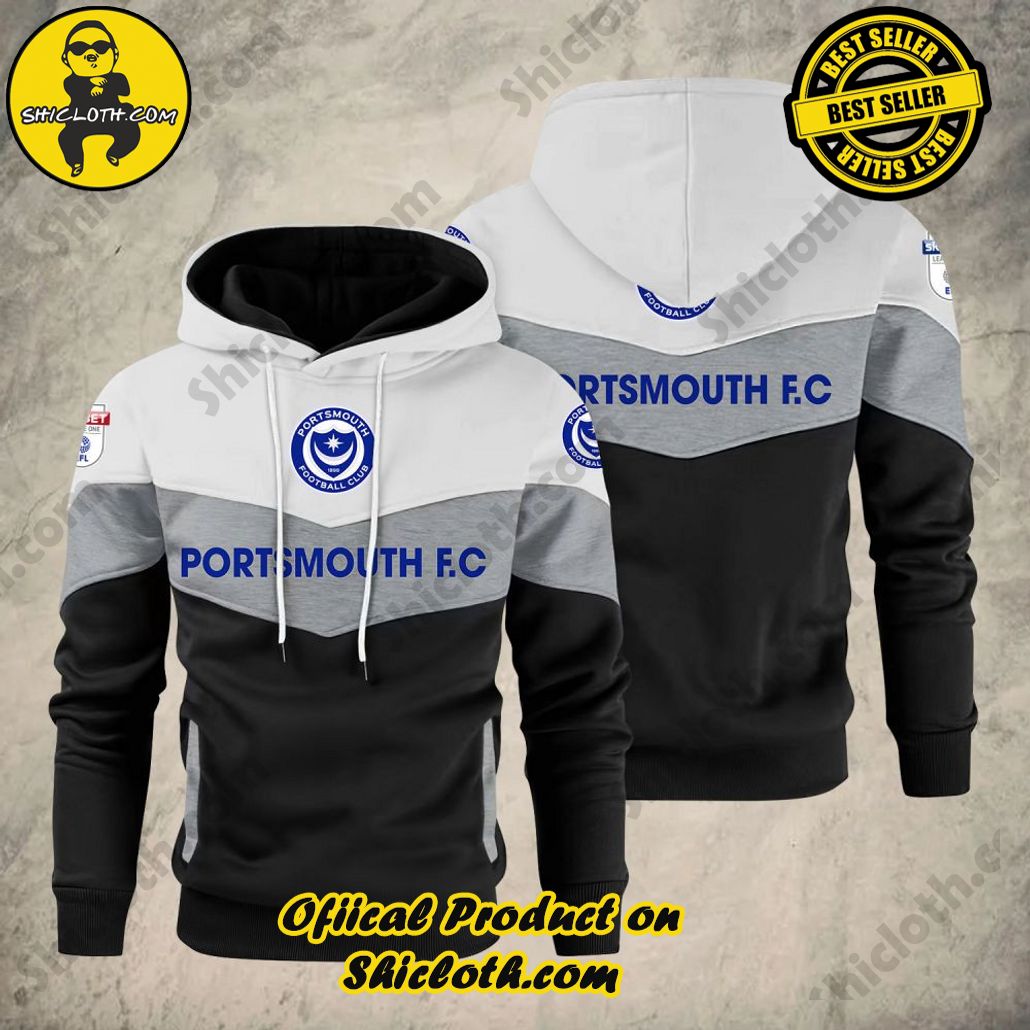 Uniquely Yours: Introducing Shicloth's Patchwork Hoodie 52 Portsmouth F.C EFL Patchwork Hoodie