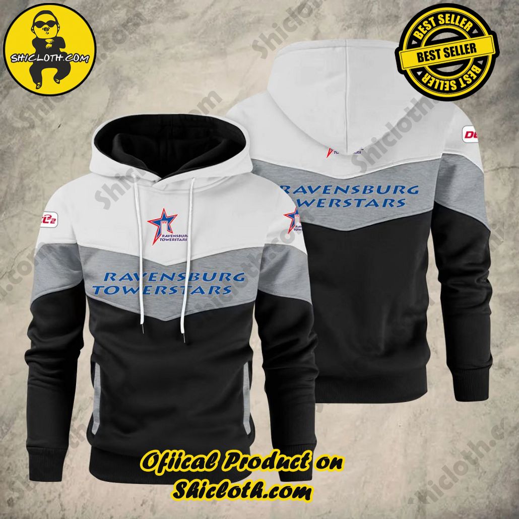 Discover Unique Style: Introducing Shicloth's Patchwork Hoodie 25 Ravensburg Towerstars DEL & DEL 2 Patchwork Hoodie