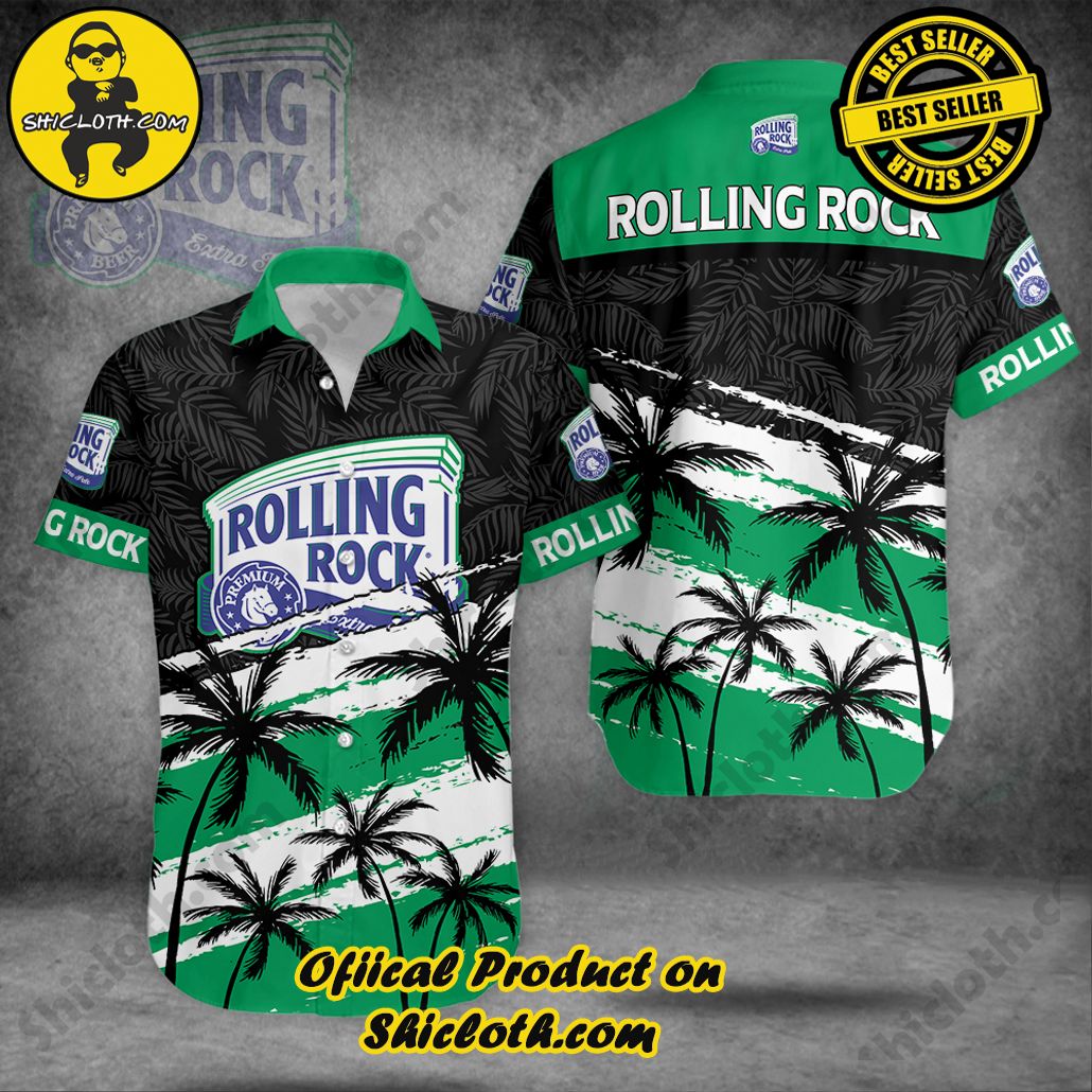 Stylish Sophistication: Introducing Shicloth's Button Shirt Collection 77 Rolling Rock Hawaiian Shirt