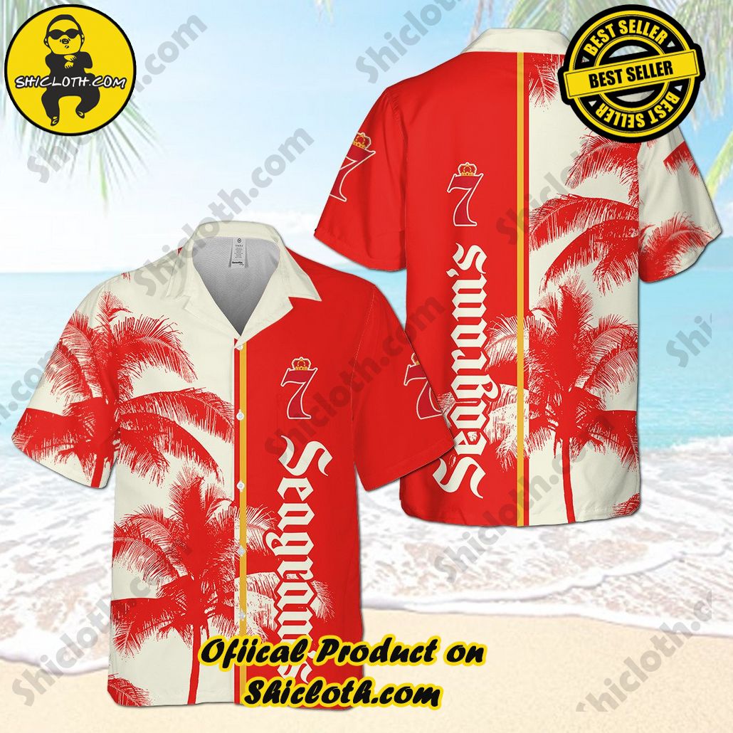 Tropical Vibes: Introducing Shicloth's Hawaiian Shirt 76 Seagram 7 Hawaiian Shirt