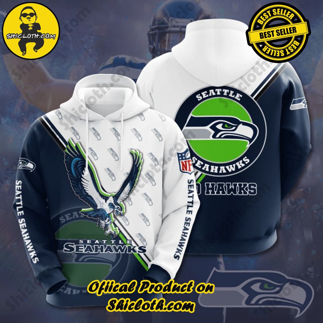 Elevate Your Wardrobe with Shicloth's Hoodie, Zipper Hoodie, and Sweatshirt Collection 33 Seattle Seahawks NFL Team Hoodie