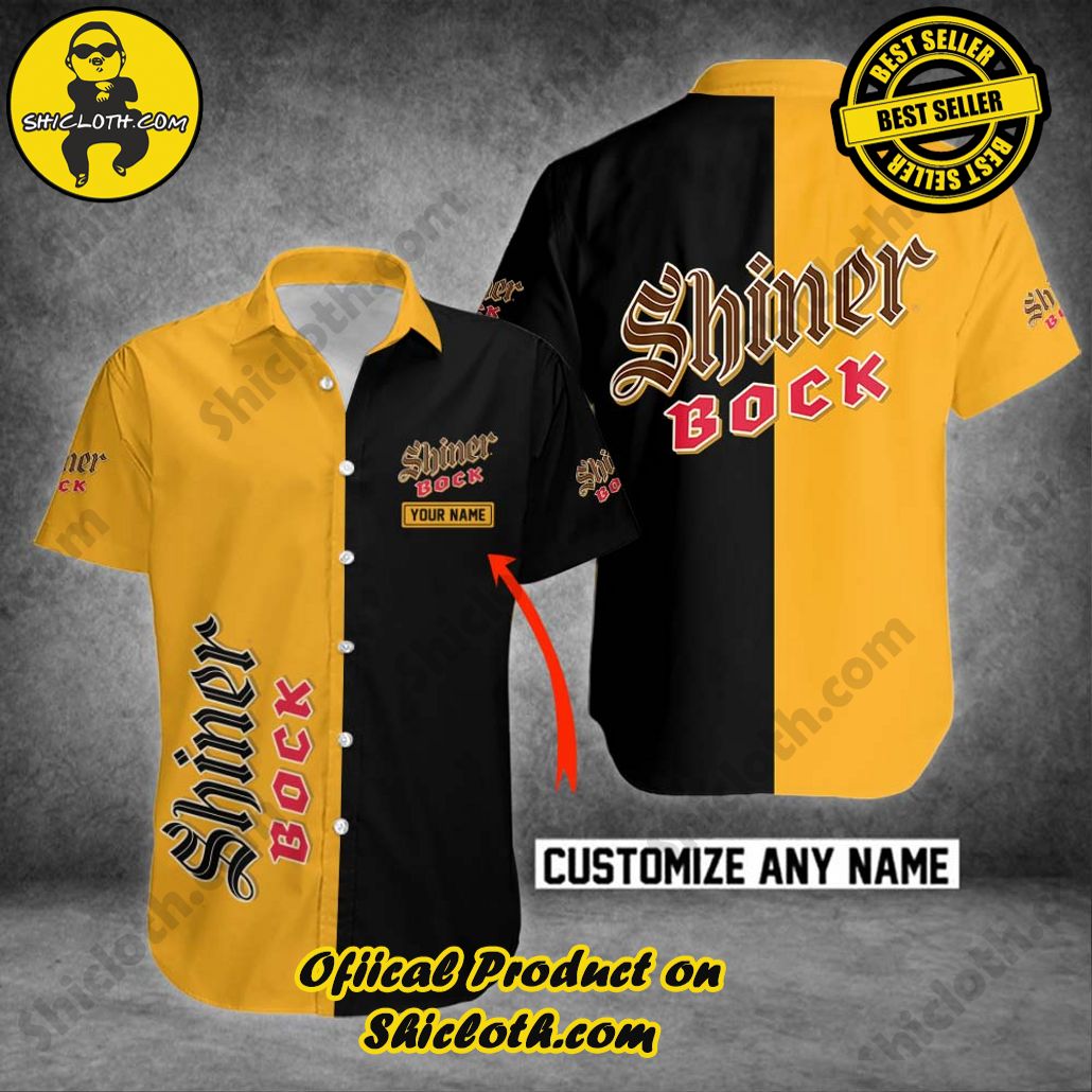 Shiner Bock Personalized Multicolor Button Shirt Shiner Bock Personalized Multicolor Button Shirt