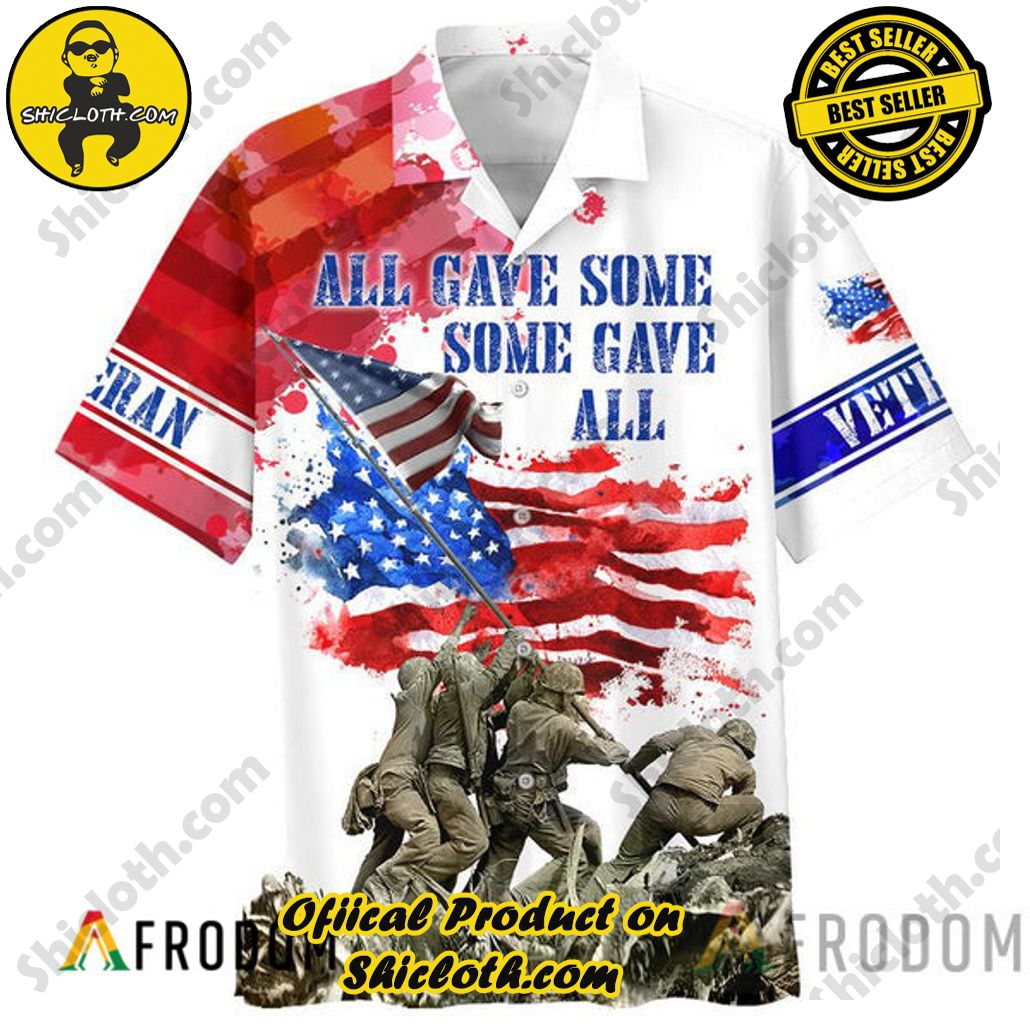 Embrace Island Vibes: Introducing Shicloth's Tropical Paradise Apparel Hawaiian Shirt 74 Soldier All Gave Some Some Gave All Veteran Tropical Paradise Apparel Hawaiian Shirt