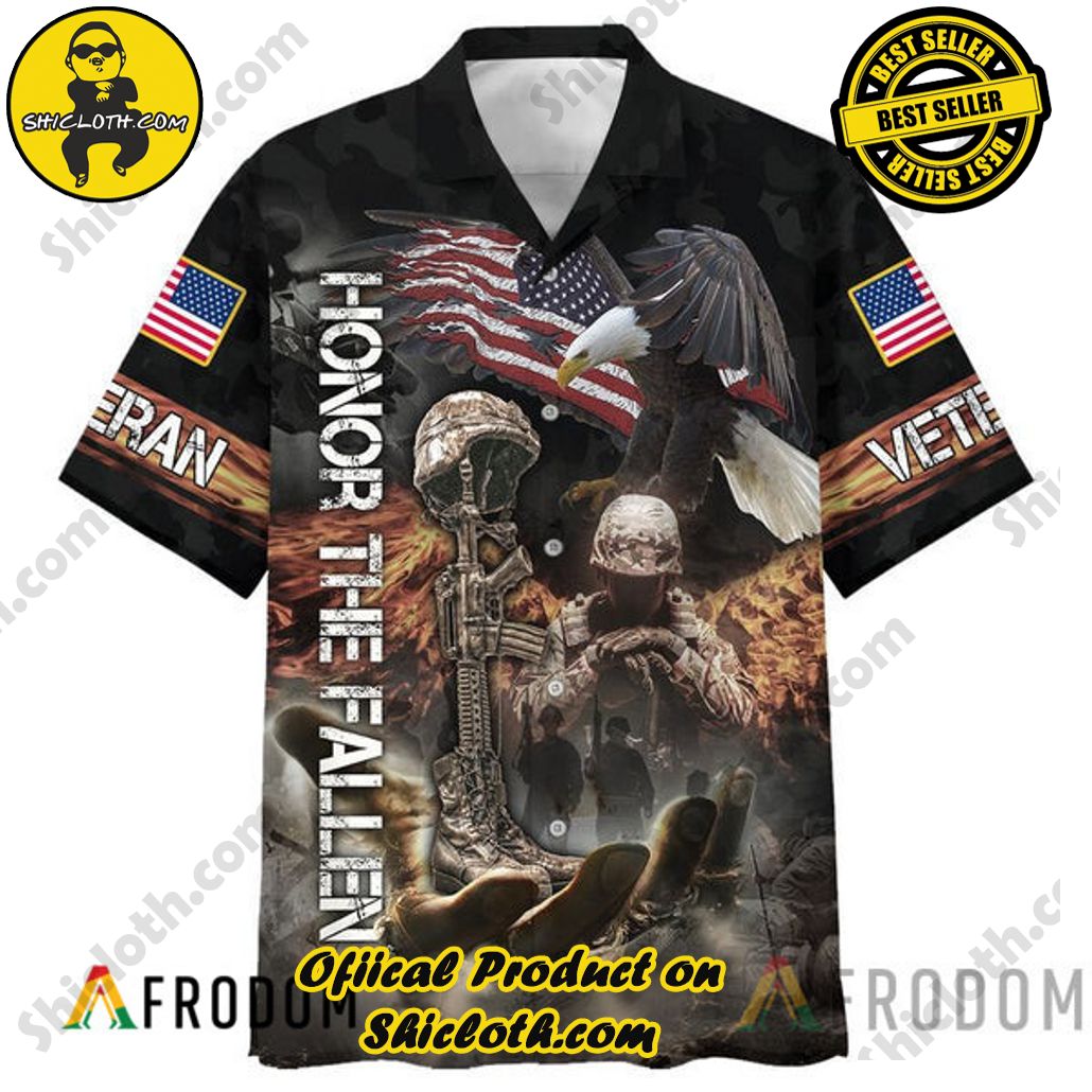 Embrace Island Vibes: Introducing Shicloth's Tropical Paradise Apparel Hawaiian Shirt 75 Soldier Honor The Fallen Veteran Tropical Paradise Apparel Hawaiian Shirt