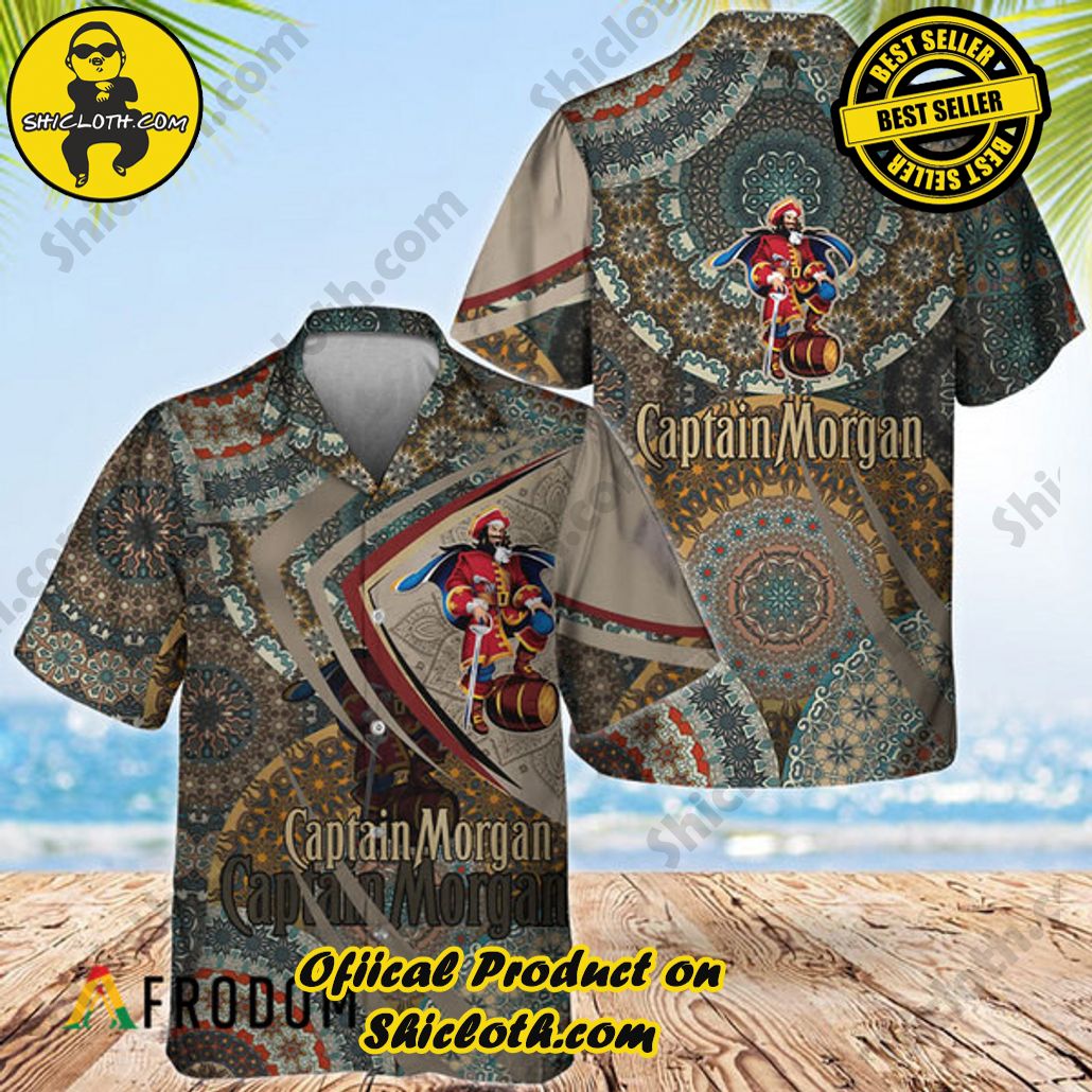 Explore Paradise: Introducing Shicloth's Hawaiian Shirt and Shorts Set 81 Summer Boho Mandala Captain Morgan Hawaiian Shirt