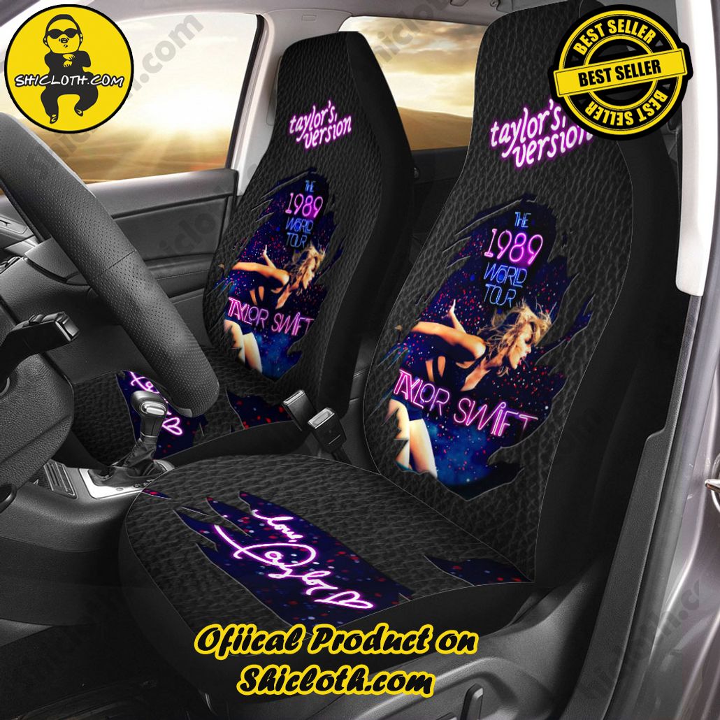 Ride in Style: Introducing Shicloth's Car Seat Cover 77 Taylor Swift 2PCS Car Seat Cover Version 4
