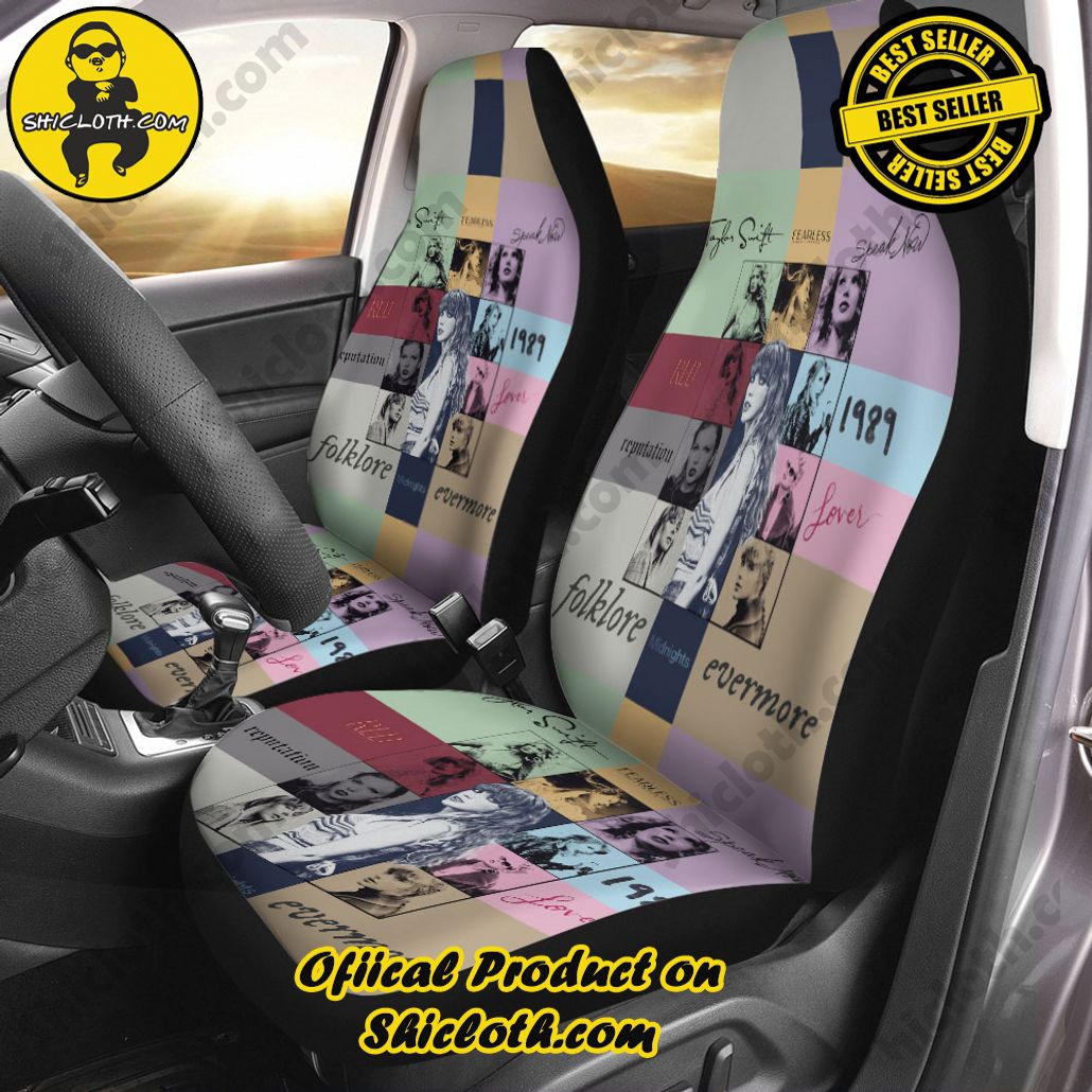 Ride in Style: Introducing Shicloth's Car Seat Cover 78 Taylor Swift 2PCS Car Seat Cover Version 5