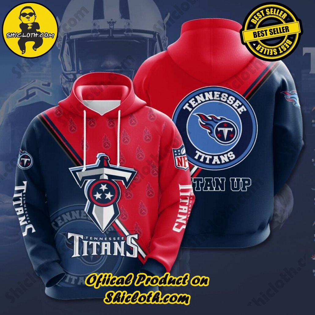 Elevate Your Wardrobe with Shicloth's Hoodie, Zipper Hoodie, and Sweatshirt Collection 37 Tennessee Titans NFL Team Hoodie