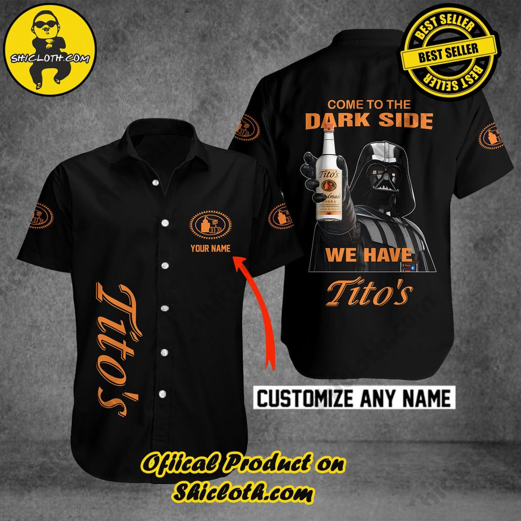 Get Summer Ready: Discover Shicloth's Hawaiian Shirt and Shorts Set Collection 75 Tito Come to the Dark Side Personalized Button Shirt