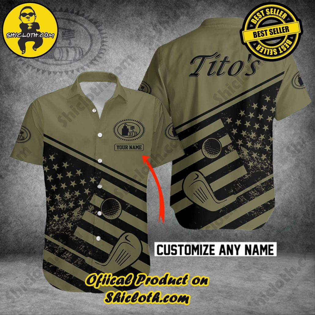 Hot Trending Explore Paradise: Introducing Shicloth's Hawaiian Shirt and Shorts Set 83 Tito Is US Flag Military Green And Golf Custom Name Button Shirt