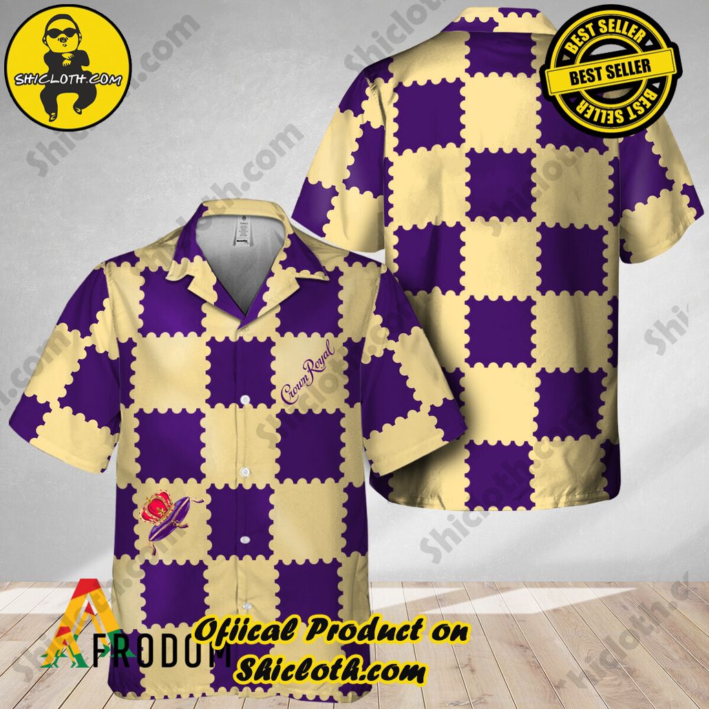 Embrace Island Vibes: Introducing Shicloth's Tropical Paradise Apparel Hawaiian Shirt 83 Trendy Gingham Crown Royal Tropical Paradise Apparel Hawaiian Shirt