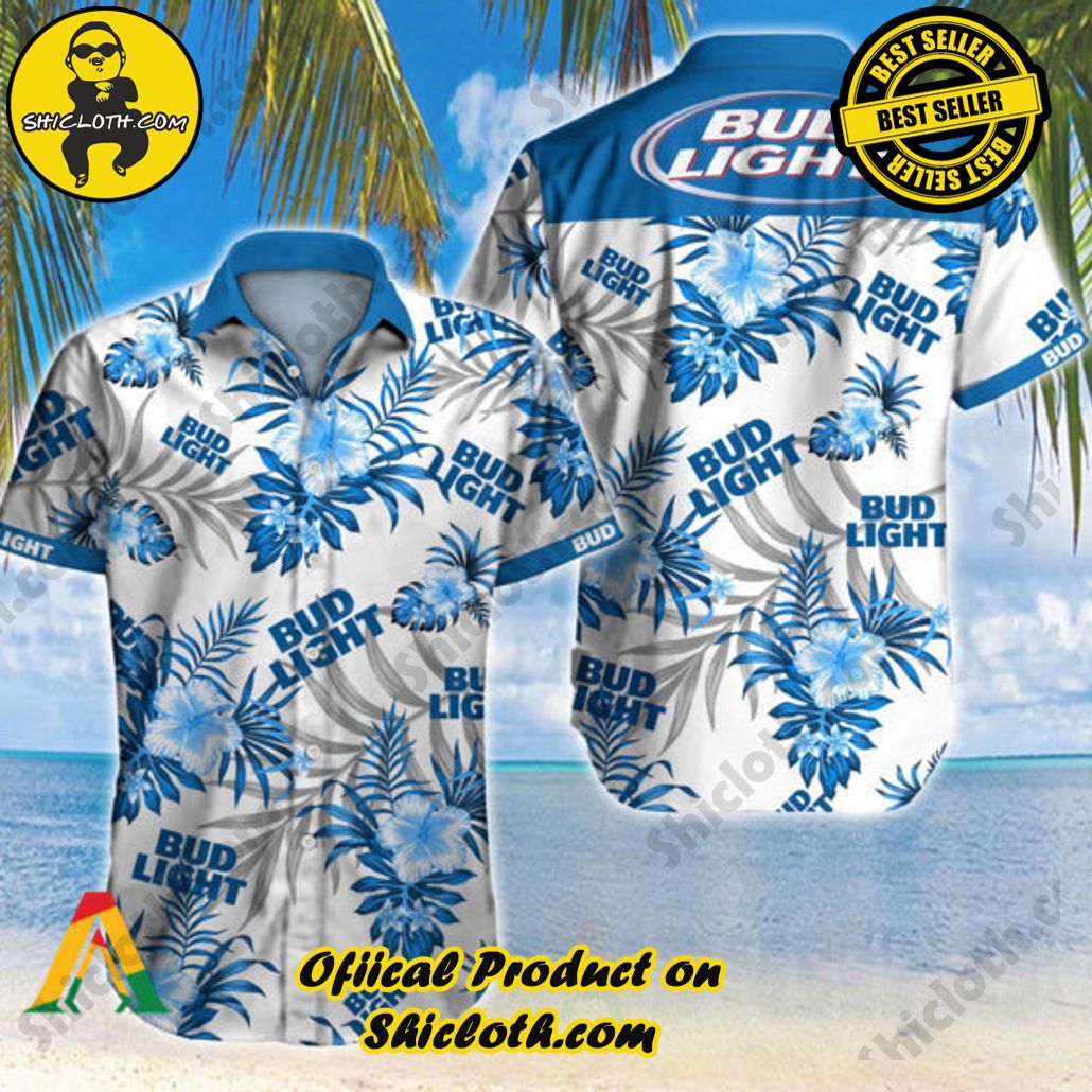 Tropical Vibes Meet Classic Elegance: Explore Shicloth's Button and Hawaiian Shirt Collection 93 Tropical Bud Light Button Shirt