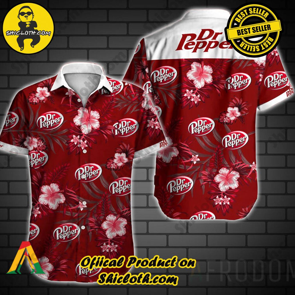 Tropical Vibes Meet Classic Elegance: Explore Shicloth's Button and Hawaiian Shirt Collection 95 Tropical Dr Pepper Button Shirt