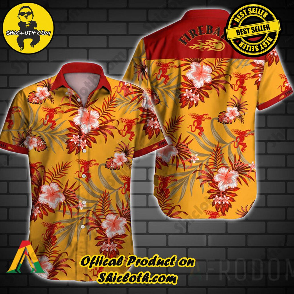 Tropical Vibes Meet Classic Elegance: Explore Shicloth's Button and Hawaiian Shirt Collection 96 Tropical Fireball Button Shirt