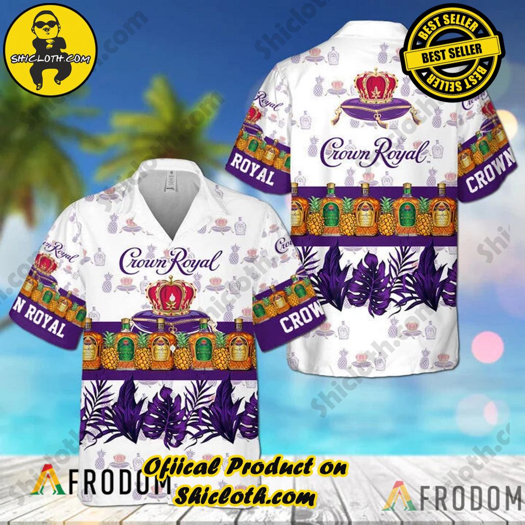 Embrace Island Vibes: Introducing Shicloth's Tropical Paradise Apparel Hawaiian Shirt 87 Tropical Pineapple Crown Royal Tropical Paradise Apparel Hawaiian Shirt