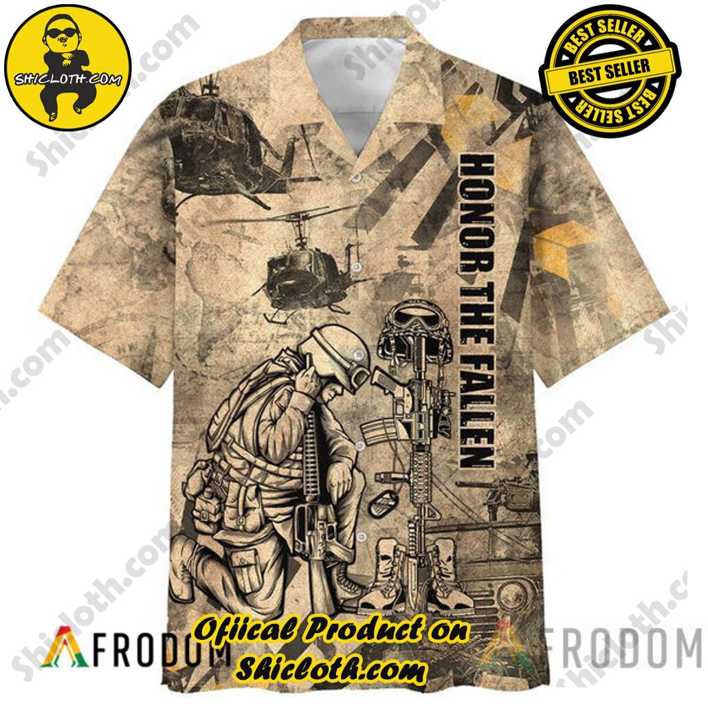 Embrace Island Vibes: Introducing Shicloth's Tropical Paradise Apparel Hawaiian Shirt 95 Vintage Honor The Fallen Veteran Tropical Paradise Apparel Hawaiian Shirt