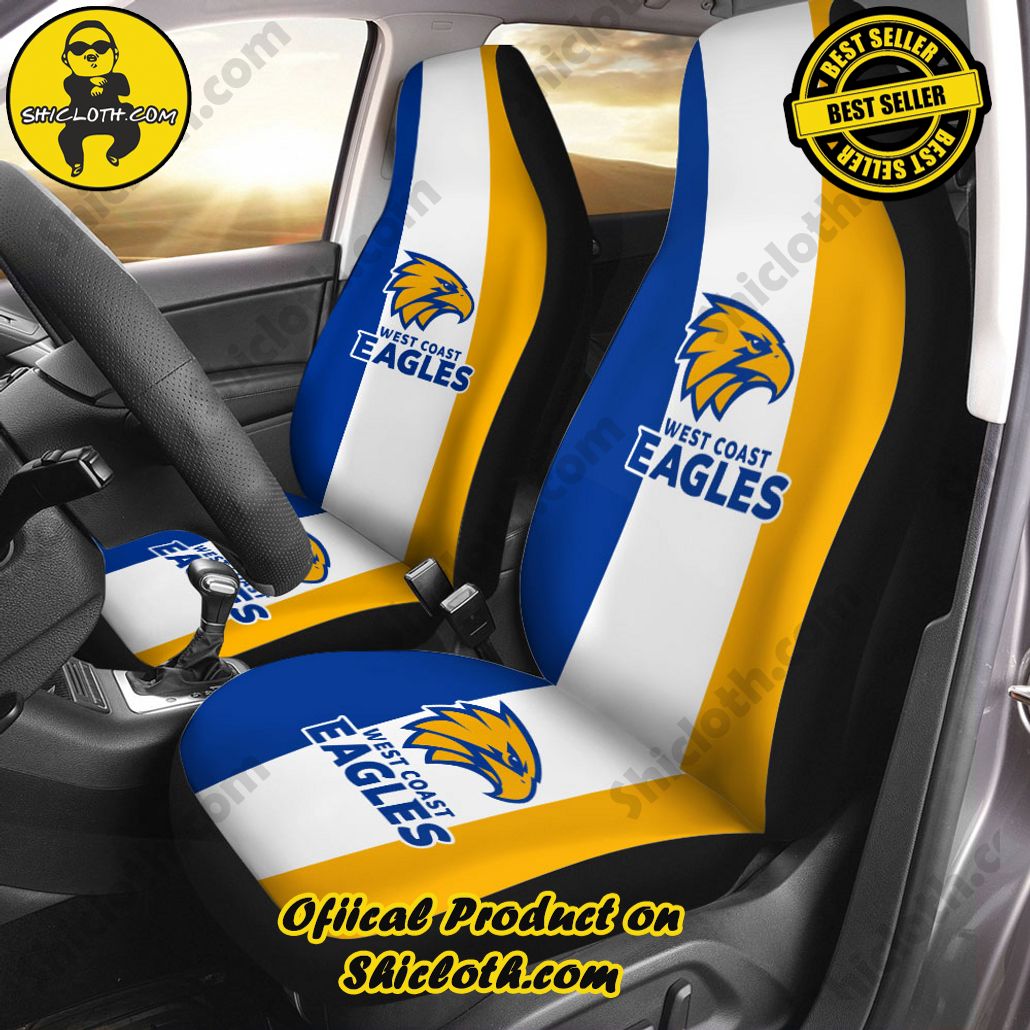 West Coast Eagles 2PCS Car Seat Cover West Coast Eagles 2PCS Car Seat Cover