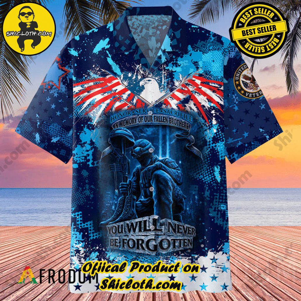 Embrace Island Vibes: Introducing Shicloth's Tropical Paradise Apparel Hawaiian Shirt 101 You Will Never Be Forgotten Veteran Tropical Paradise Apparel Hawaiian Shirt