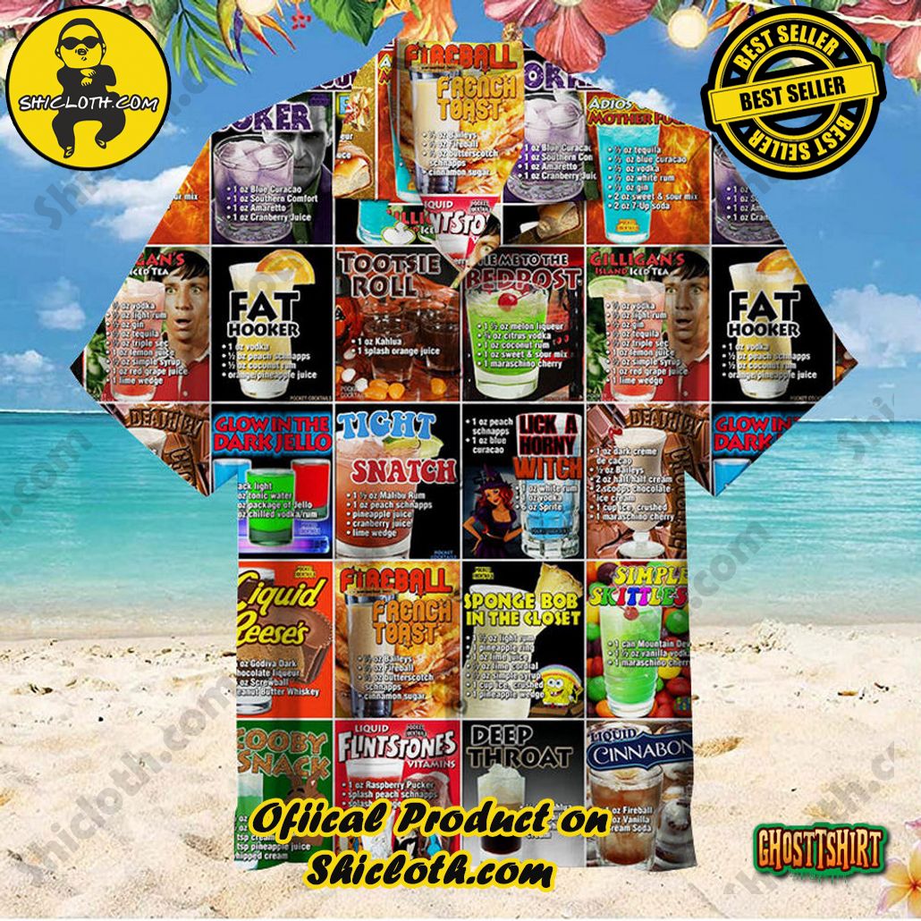 Experience the Vibrant Aloha Spirit with Shicloth's Hawaiian Shirt Collection 3 100 Cocktails Recipes Halloween Party Aloha Hawaiian Shirt