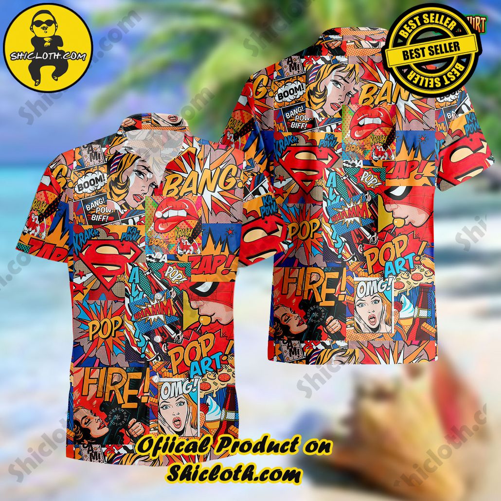 Experience the Vibrant Aloha Spirit with Shicloth's Hawaiian Shirt Collection 23 2023 Summer Superman Beach Shirt