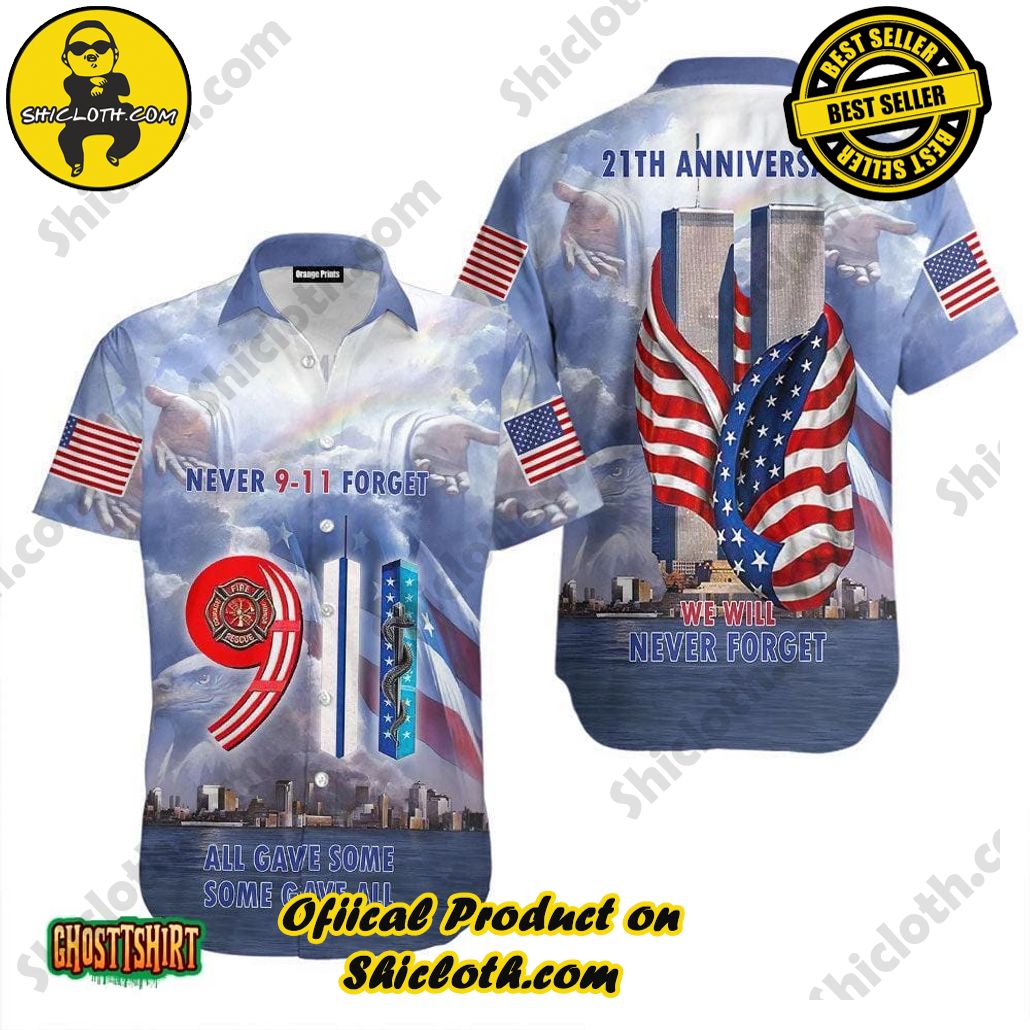 Experience the Vibrant Aloha Spirit with Shicloth's Hawaiian Shirt Collection 24 21th Anniversary We Will Never Forget 9 11th Aloha Hawaiian Shirt