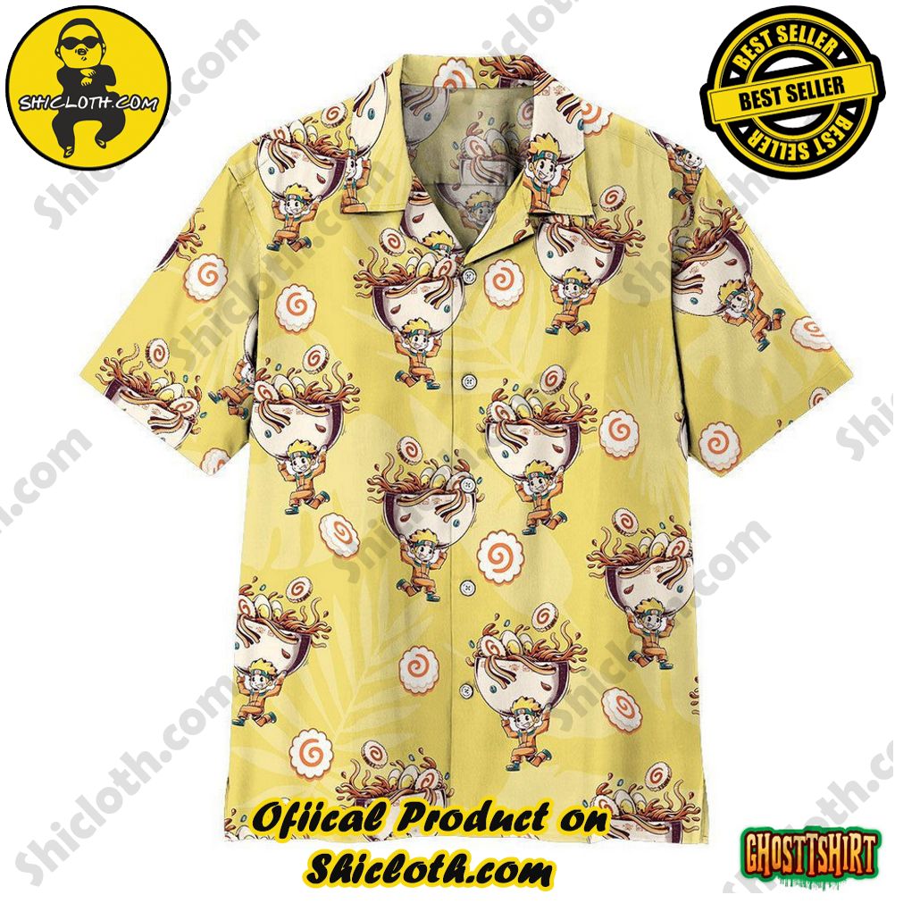 Experience the Vibrant Aloha Spirit with Shicloth's Hawaiian Shirt Collection 29 3D Anime Naruto Ramen Anime Hawaiian Shirts