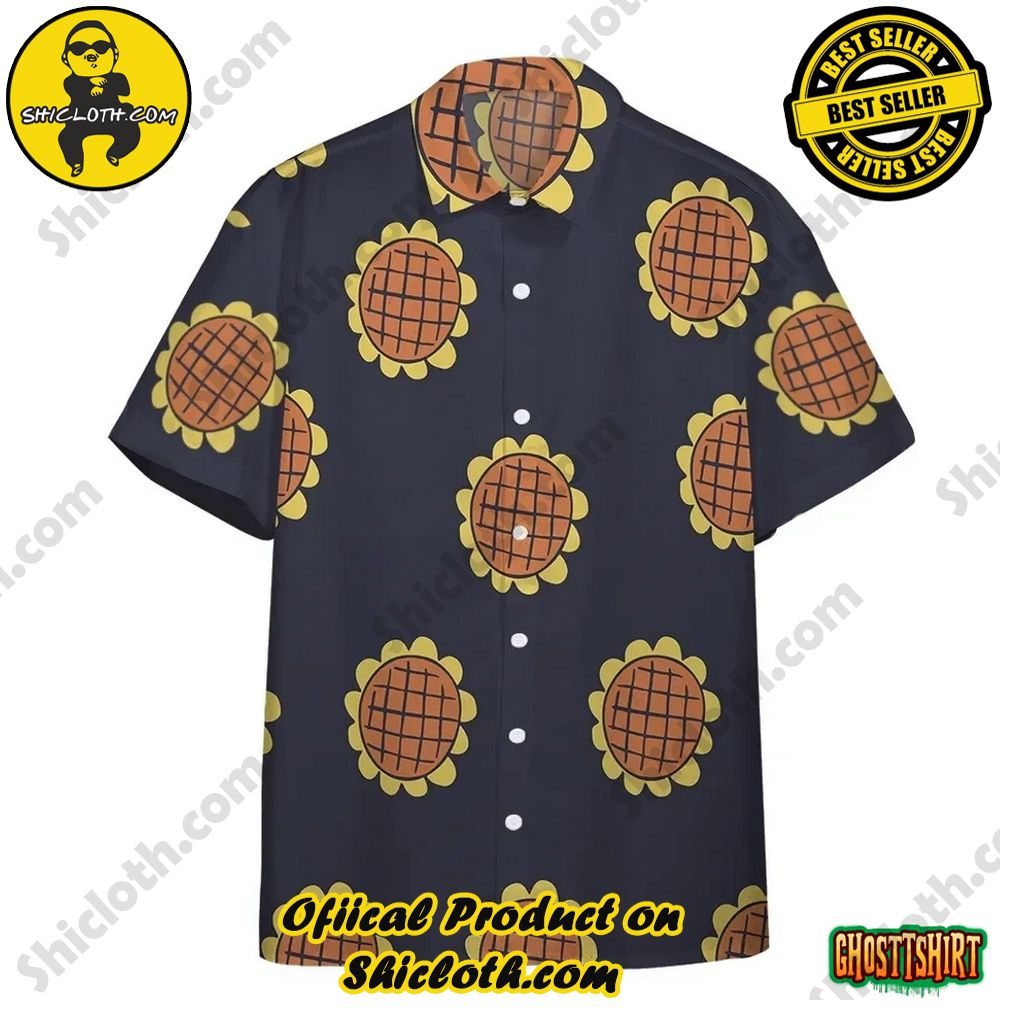 Experience the Vibrant Aloha Spirit with Shicloth's Hawaiian Shirt Collection 39 3D Dressrosa Sunflower One Piece Luffy Anime Hawaiian Shirts