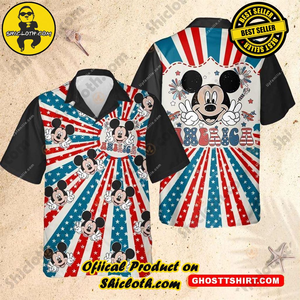 Experience the Vibrant Aloha Spirit with Shicloth's Hawaiian Shirt Collection 84 4th Of July Hawaiian Shirts Mickey Mouse Fourth Of July Best Hawaiian Shirts