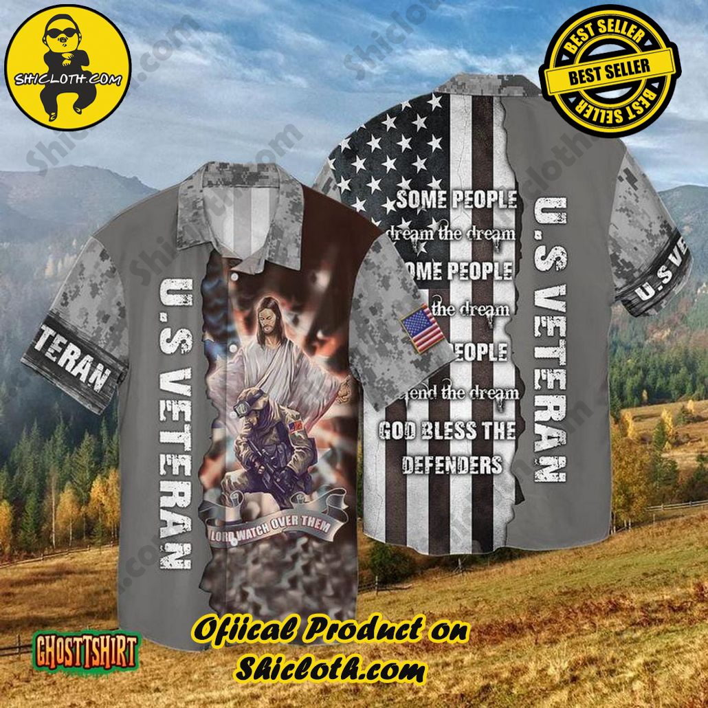 Discover the Aloha Hawaiian Shirt: Your Ultimate Summer Essential from Shicloth 5 4th Of July Memorial Day American Veteran Lord Watch Over Them Some People Aloha Hawaiian Shirt