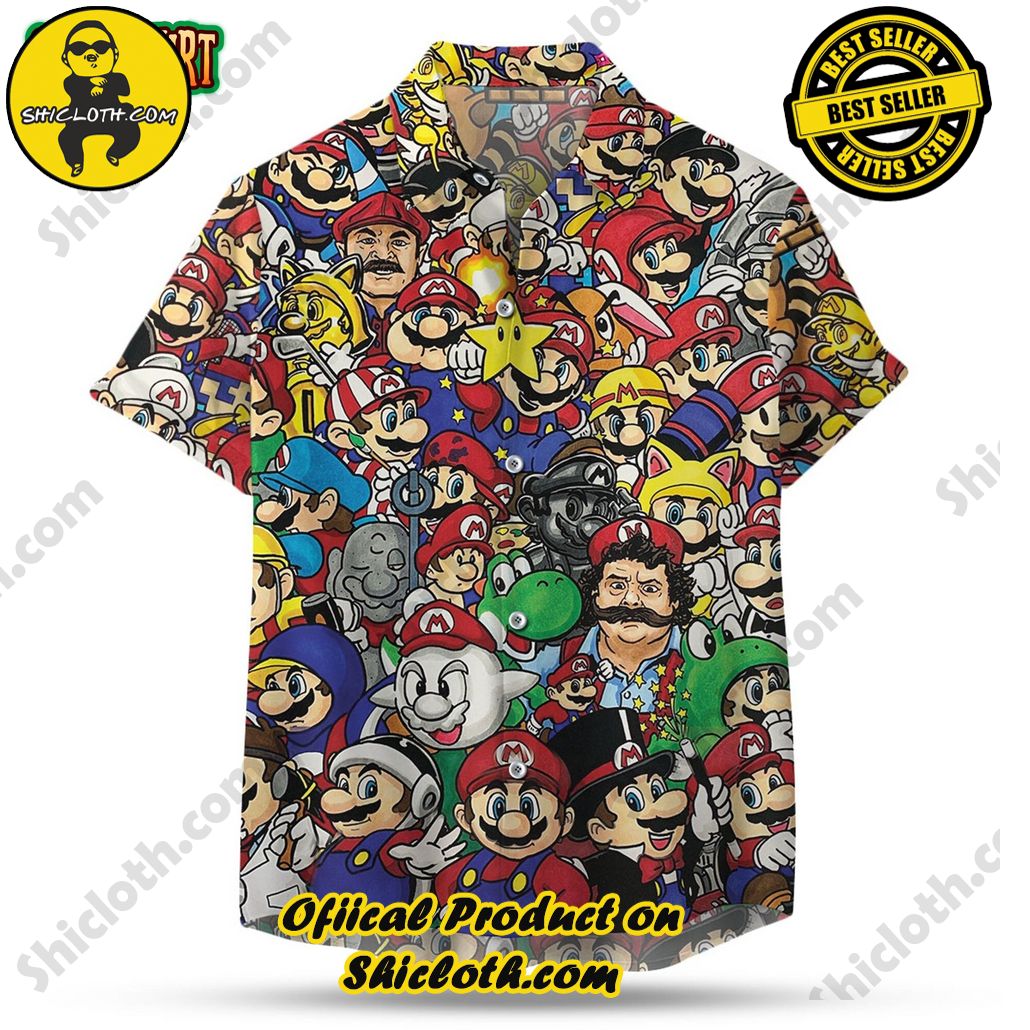 Discover the Aloha Hawaiian Shirt: Your Ultimate Summer Essential from Shicloth 17 50 Shades of Mario Hawaiian Shirt